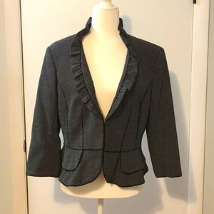 WHBM White and Black Structured Blazer